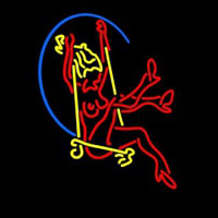 Red Strip Girls Neonkyltti