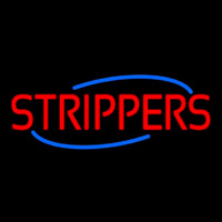 Red Strippers Neonkyltti