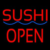 Red Sushi Block Open Blue Curve Neonkyltti