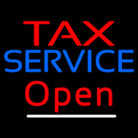 Red Ta  Blue Service Open Neonkyltti