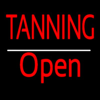 Red Tanning Open White Line Neonkyltti