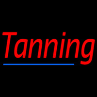 Red Tanning With Blue Line Neonkyltti