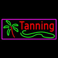 Red Tanning With Palm Tree Neonkyltti