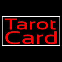Red Tarot Card And White Neonkyltti