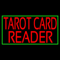 Red Tarot Card Reader Green Border Neonkyltti