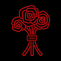 Red Three Rose Neonkyltti