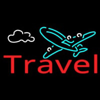 Red Travel With Logo Neonkyltti