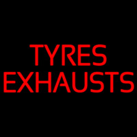 Red Tyres E hausts 2 Neonkyltti
