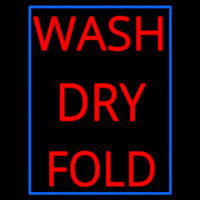 Red Wash Dry Fold Blue Border Neonkyltti