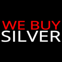Red We Buy White Silver Neonkyltti