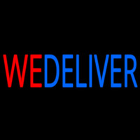 Red We Deliver Blue Neonkyltti