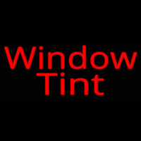 Red Window Tint Neonkyltti