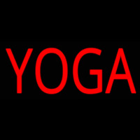 Red Yoga Neonkyltti