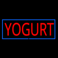 Red Yogurt With Blue Border Neonkyltti