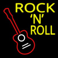 Rock N Roll With Guitar Neonkyltti