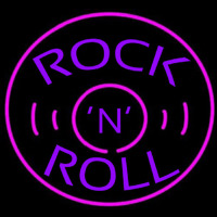 Rock and Roll Record Neonkyltti