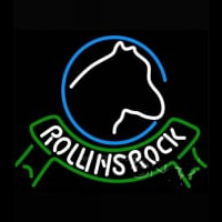 Rolling Rock Horsehead Ribbon Neonkyltti