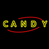 Round Yellow Candy Neonkyltti