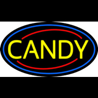 Round Yellow Candy Neonkyltti