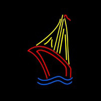 Sailboat Real Neonkyltti