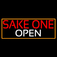 Sake One Open With Orange Border Neonkyltti