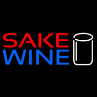 Sake Wine With Glass Neonkyltti