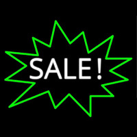 Sale With Green Border Neonkyltti