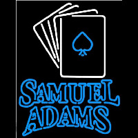 Samuel Adams Cards Beer Sign Neonkyltti