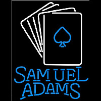 Samuel Adams Cards Beer Sign Neonkyltti