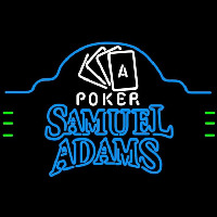 Samuel Adams Poker Ace Cards Beer Sign Neonkyltti
