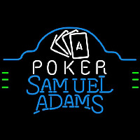 Samuel Adams Poker Ace Cards Beer Sign Neonkyltti