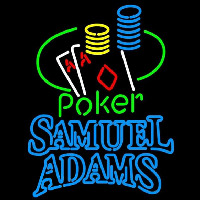 Samuel Adams Poker Ace Coin Table Beer Sign Neonkyltti