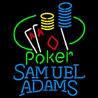 Samuel Adams Poker Ace Coin Table Beer Sign Neonkyltti