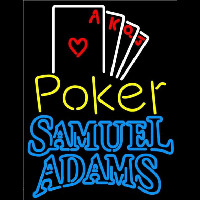 Samuel Adams Poker Ace Series Beer Sign Neonkyltti