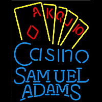 Samuel Adams Poker Casino Ace Series Beer Sign Neonkyltti