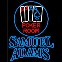 Samuel Adams Poker Room Beer Sign Neonkyltti