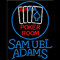 Samuel Adams Poker Room Beer Sign Neonkyltti