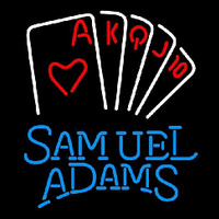 Samuel Adams Poker Series Beer Sign Neonkyltti