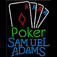 Samuel Adams Poker Tournament Beer Sign Neonkyltti