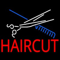 Scissor And Comb Haircut Neonkyltti