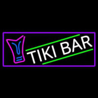 Sculpture Tiki Bar With Purple Border Neonkyltti