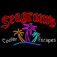 Seagrams Wild Berry Margarita Strawberry Daiquiri Wine Coolers Beer Sign Neonkyltti