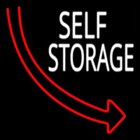 Self Storage Block Arrow Neonkyltti