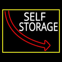 Self Storage Block With Yellow Border Neonkyltti
