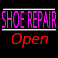 Shoe Repair Open With White Line Neonkyltti