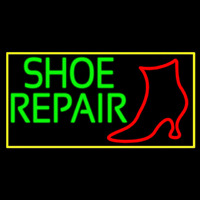 Shoe Repair Yellow Border Neonkyltti