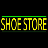 Shoe Store With Green Line Neonkyltti