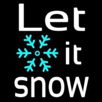 Sign Let It Snow Neonkyltti