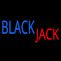 Singal Line Blackjack Neonkyltti