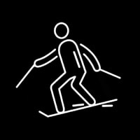 Ski Sticks Skiing Neonkyltti